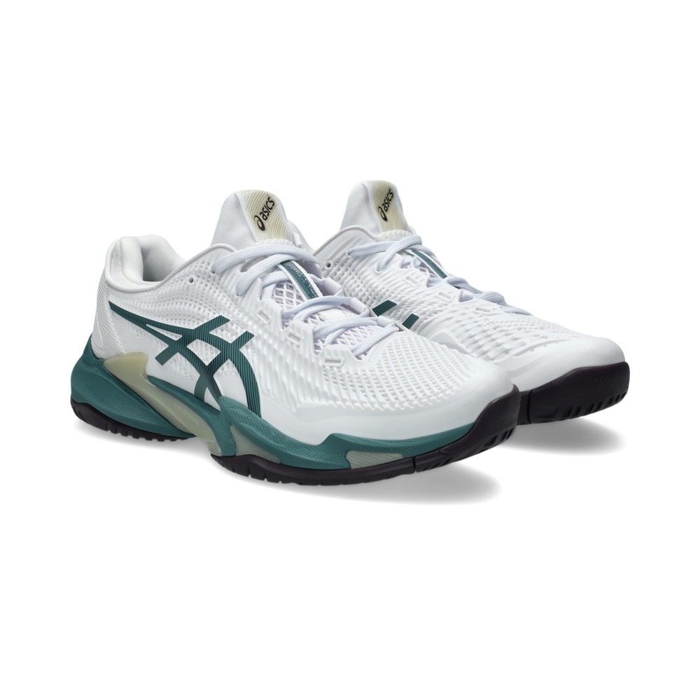 Giày Pickleball Tennis Asics Court FF 3 Nam - Trắng Xanh - hình 3