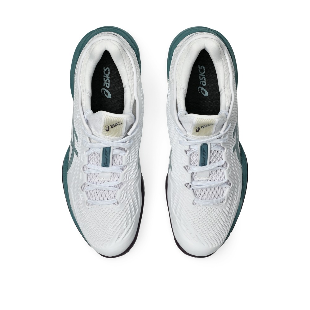 Giày Pickleball Tennis Asics Court FF 3 Nam - Trắng Xanh - hình 5