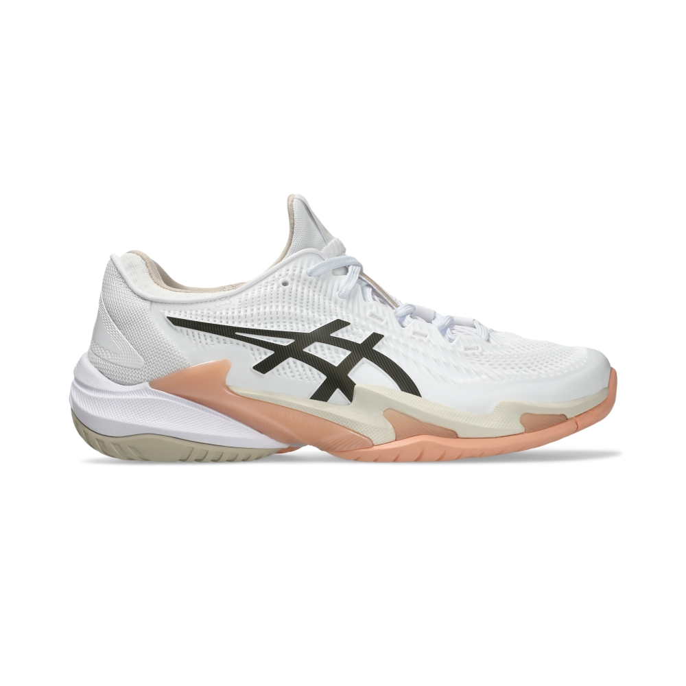 Giày Pickleball Tennis Asics Court FF 3 Nữ - Trắng Hồng Cam