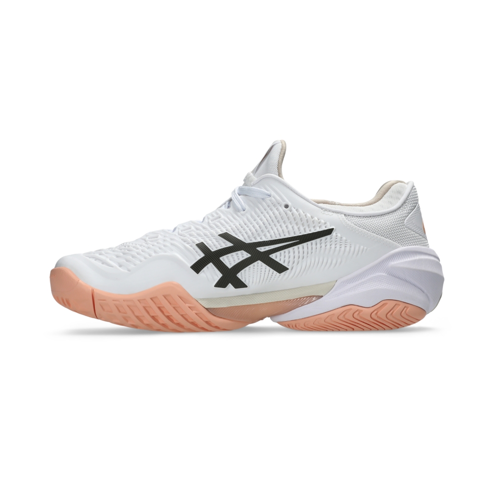 Giày Pickleball Tennis Asics Court FF 3 Nữ - Trắng Hồng Cam - hình 2