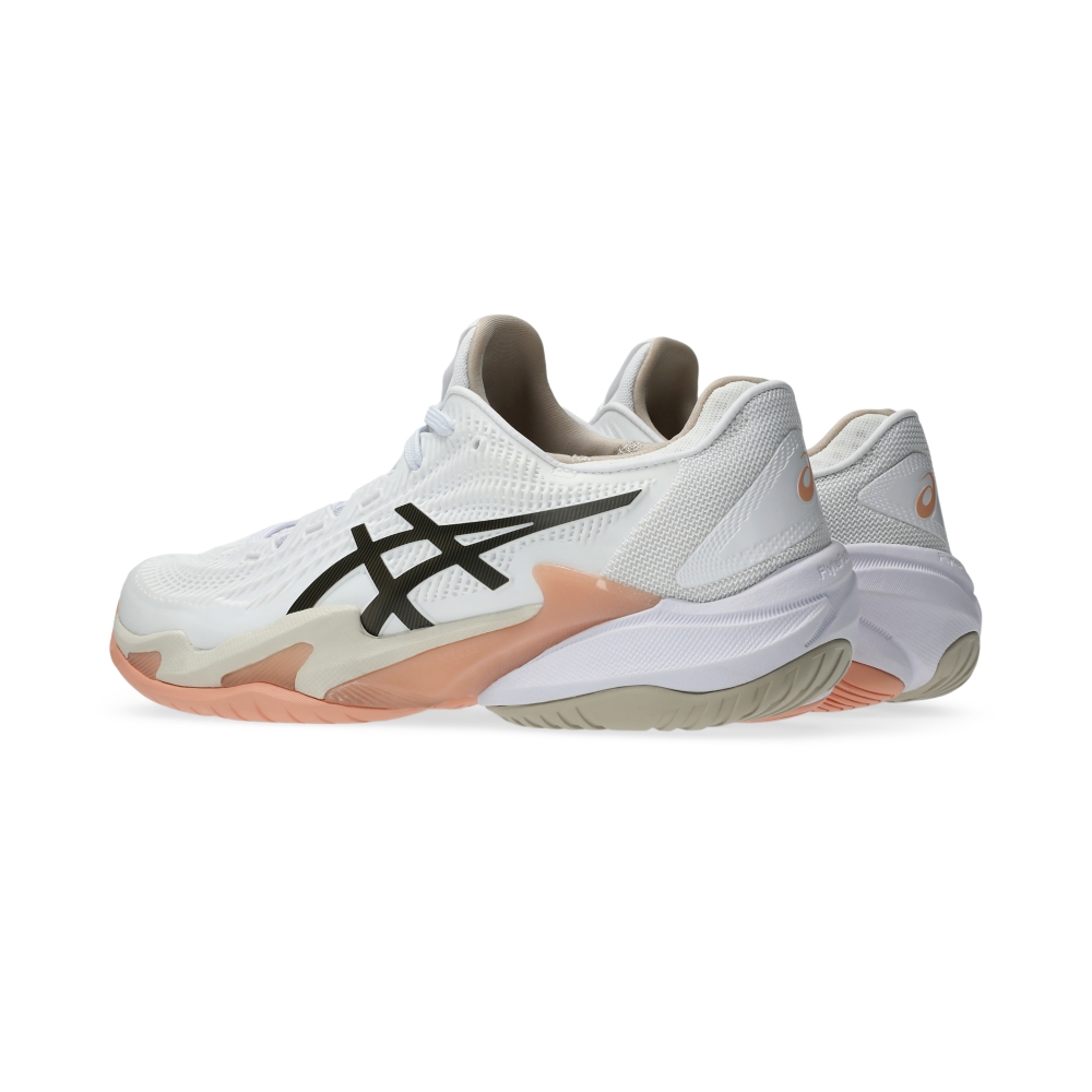 Giày Pickleball Tennis Asics Court FF 3 Nữ - Trắng Hồng Cam - hình 4