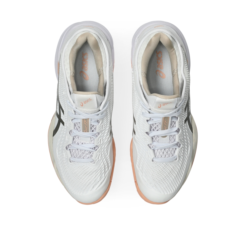 Giày Pickleball Tennis Asics Court FF 3 Nữ - Trắng Hồng Cam - hình 5