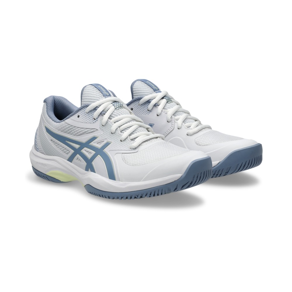 Giày Pickleball Tennis Asics Game FF Nữ - Trắng Xanh - hình 4