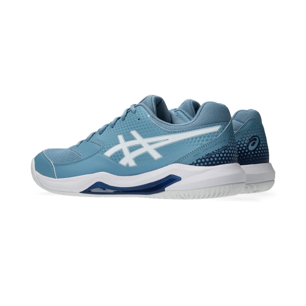 Giày Pickleball Tennis Asics Gel-Dedicate 8 Nam - Xanh Trắng - hình 4