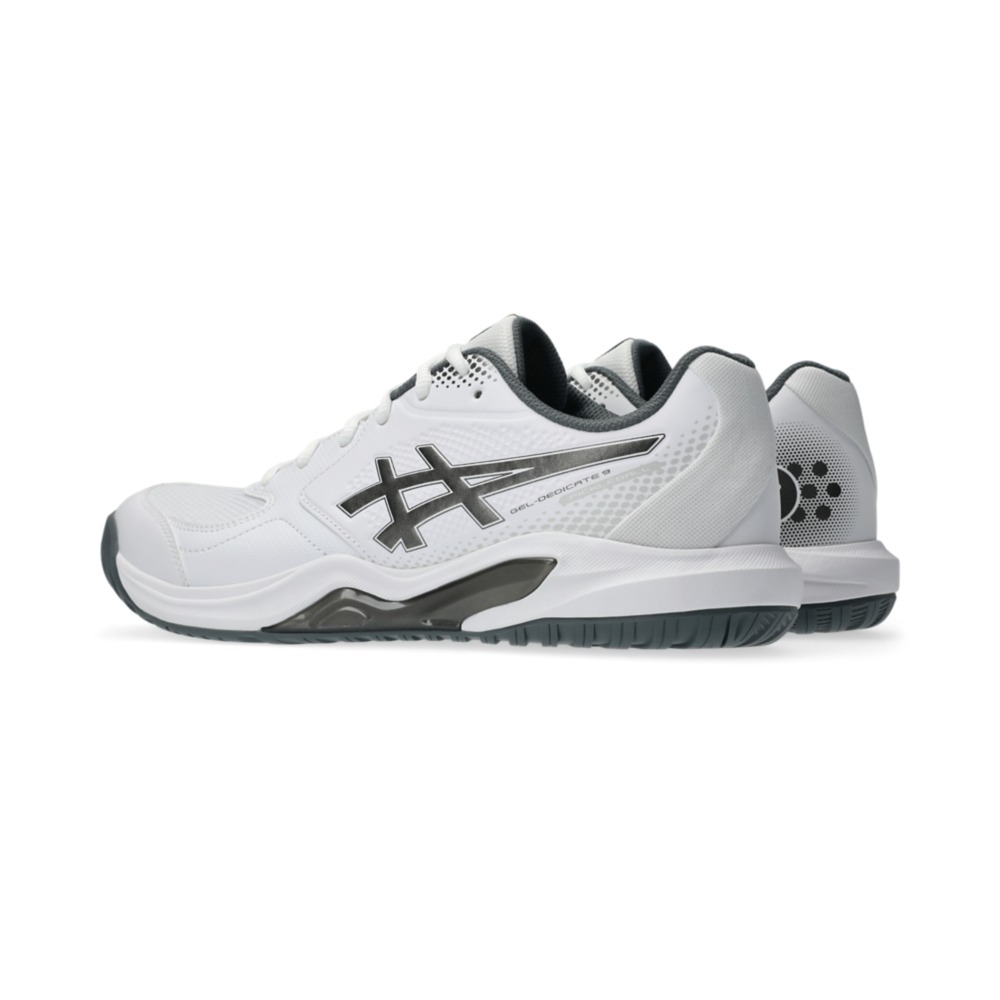 Giày Pickleball Tennis Asics Gel-Dedicate 9 Nam - Trắng Đen - hình 3