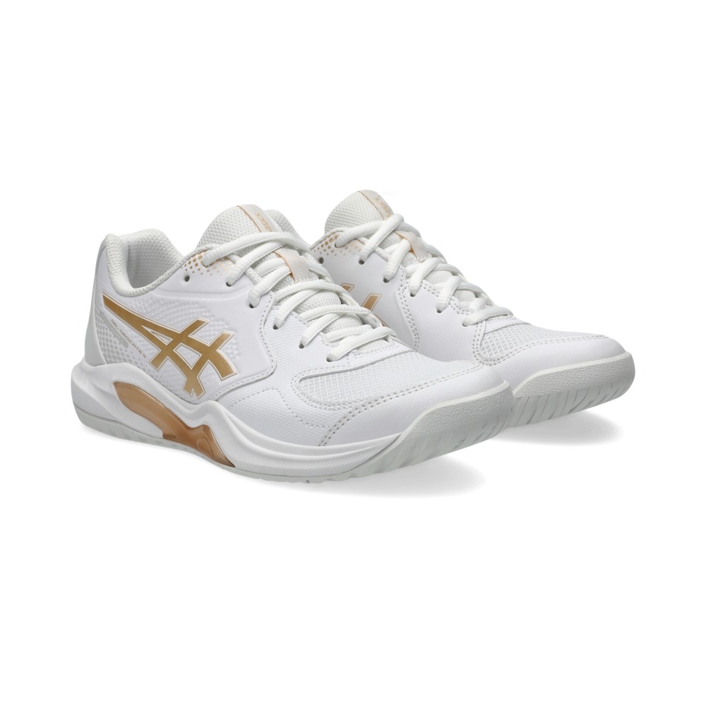 Giày Pickleball Tennis Asics Gel-Dedicate 9 Nữ - Trắng Gold - hình 4