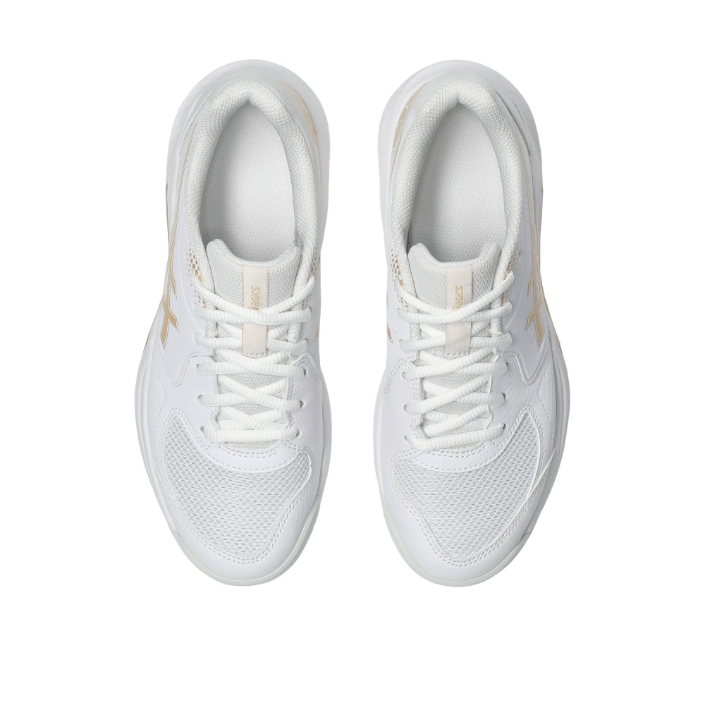 Giày Pickleball Tennis Asics Gel-Dedicate 9 Nữ - Trắng Gold - hình 5