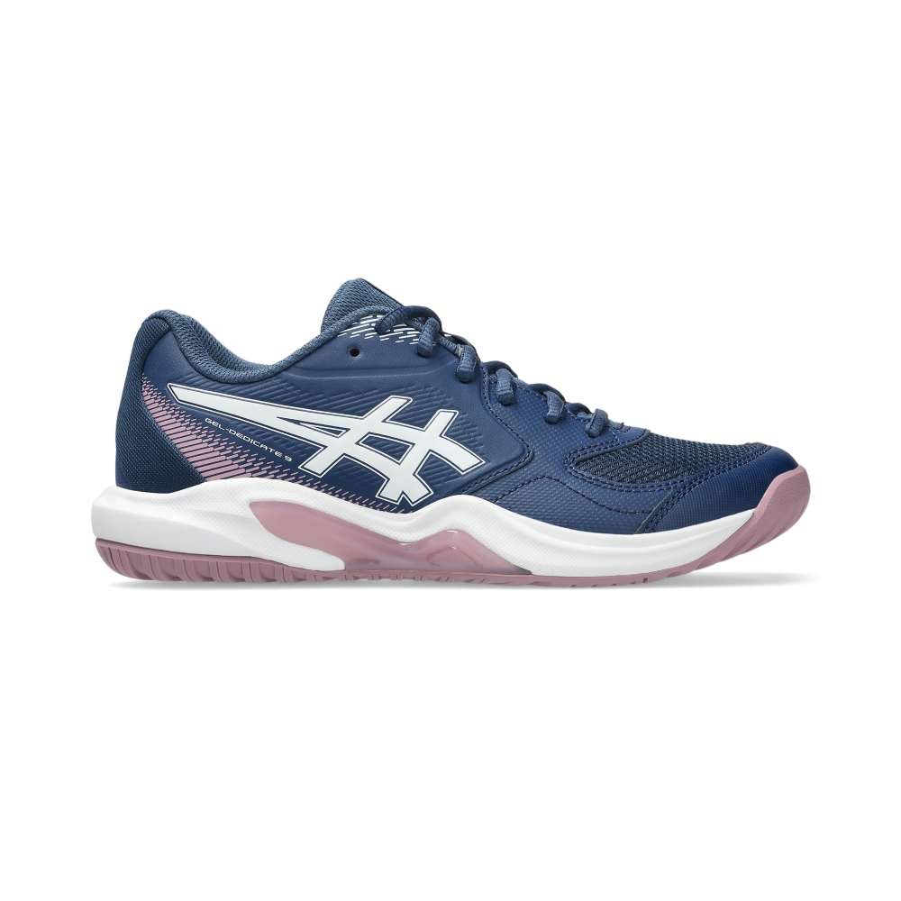 Giày Pickleball Tennis Asics Gel-Dedicate 9 Nữ - Xanh Hồng