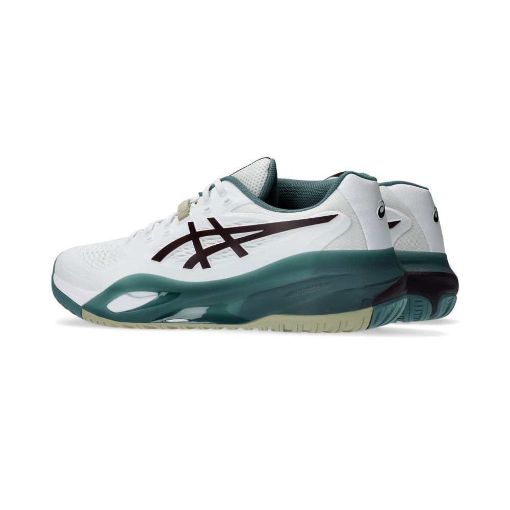 Giày Pickleball Tennis Asics GeL-Resolution X Nam - Trắng Xanh - hình 4
