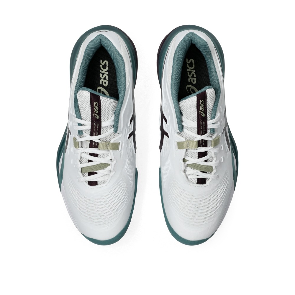 Giày Pickleball Tennis Asics GeL-Resolution X Nam - Trắng Xanh - hình 5
