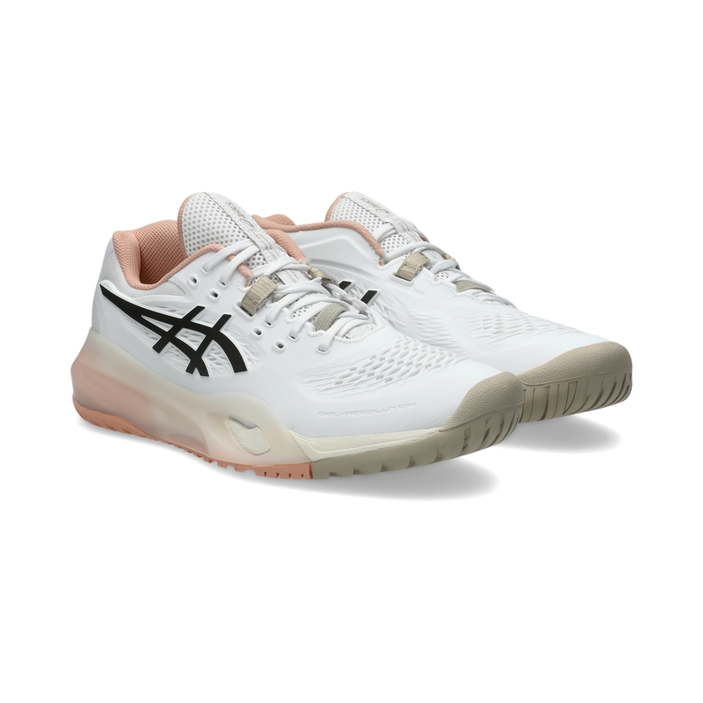 Giày Pickleball Tennis Asics GeL-Resolution X Nữ - Trắng Hồng Cam - hình 3