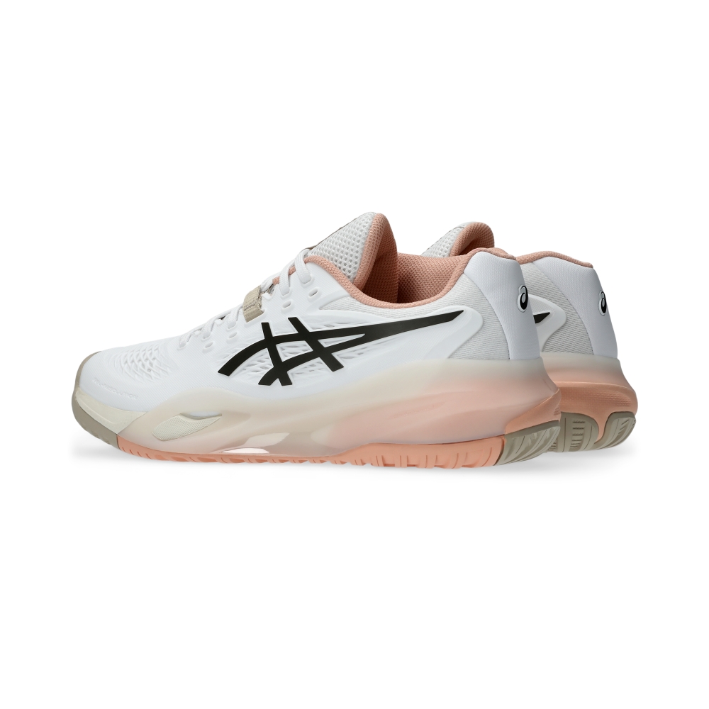 Giày Pickleball Tennis Asics GeL-Resolution X Nữ - Trắng Hồng Cam - hình 4