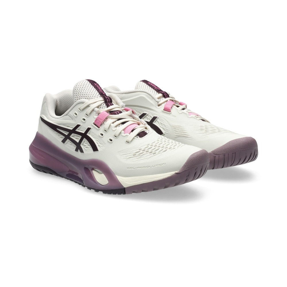 Giày Pickleball Tennis Asics GeL-Resolution X Nữ - Trắng Hồng Tím - hình 3