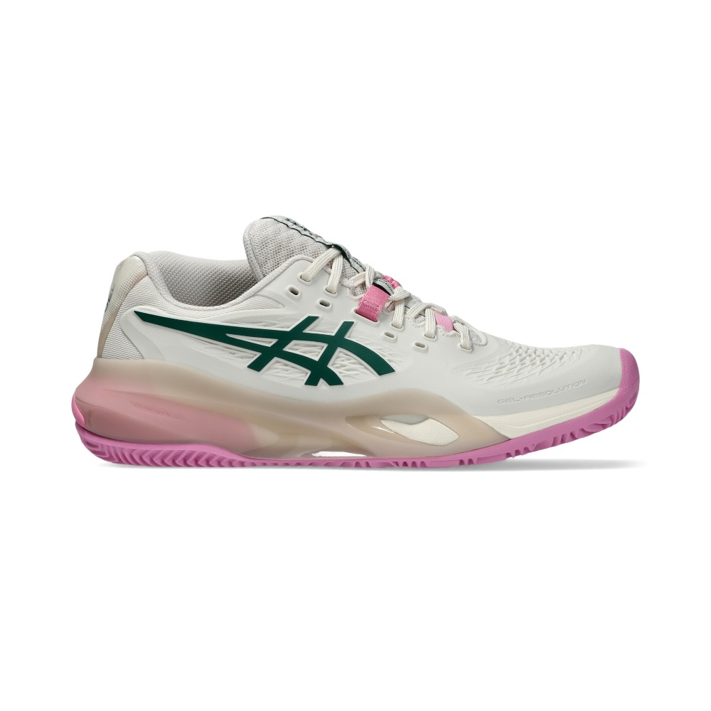 Giày Pickleball Tennis Asics GeL-Resolution X Padel Nữ - Xám Hồng