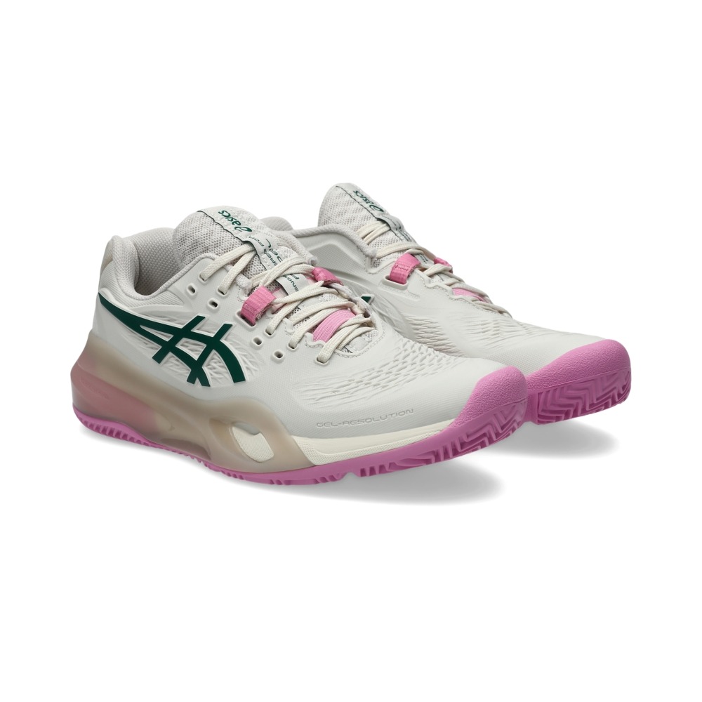 Giày Pickleball Tennis Asics GeL-Resolution X Padel Nữ - Xám Hồng - hình 3