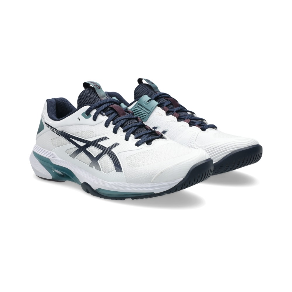 Giày Pickleball Tennis Asics Solution Speed FF 4 Nam - Trắng Xanh - hình 2