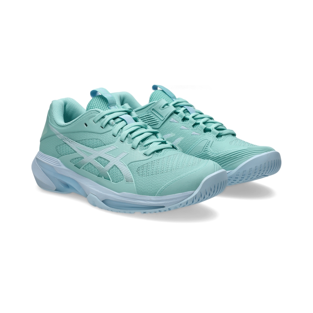 Giày Pickleball Tennis Asics Solution Speed FF 4 Nữ - Xanh - hình 3