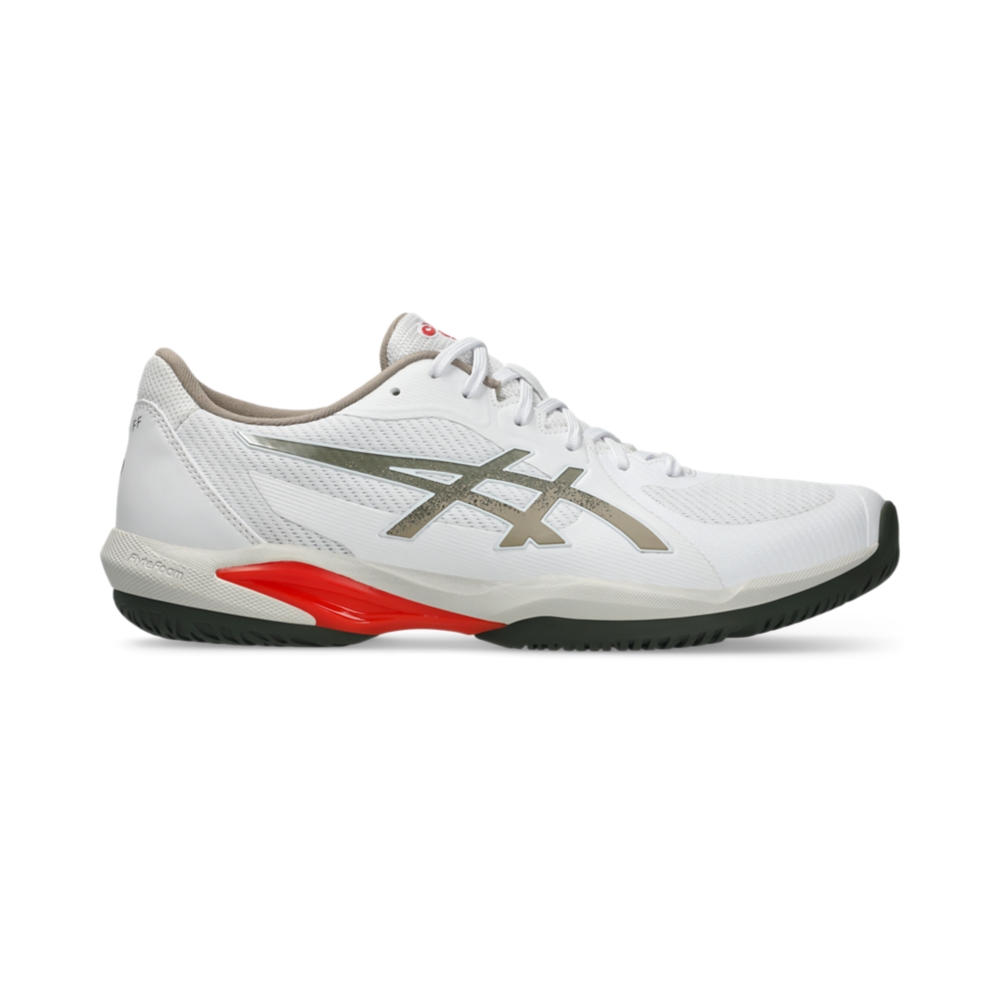 Giày Pickleball Tennis Asics Solution Swift FF 2 Nam - Trắng Xám