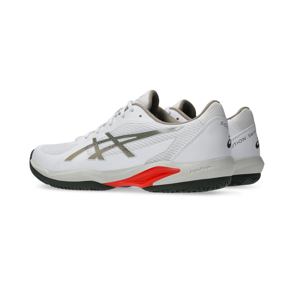 Giày Pickleball Tennis Asics Solution Swift FF 2 Nam - Trắng Xám - hình 4