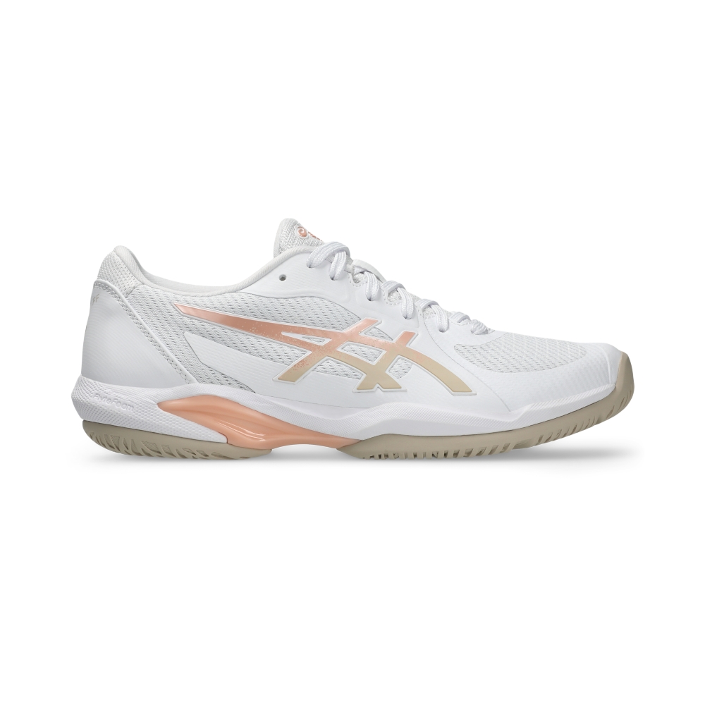 Giày Pickleball Tennis Asics Solution Swift FF 2 Nữ - Trắng Xám Hồng