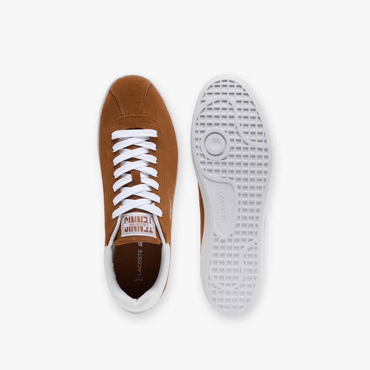 Giày Lacoste Baseshot Nam - Nâu Trắng - hình 4