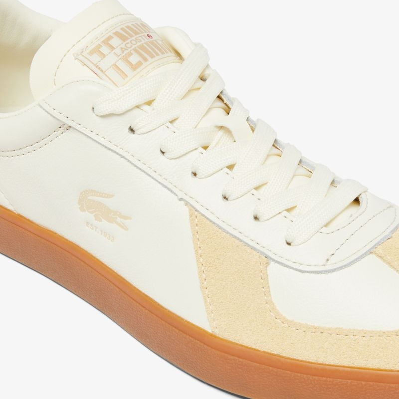 Giày Lacoste Baseshot Pro Leather Nam - Trắng Nâu - hình 6