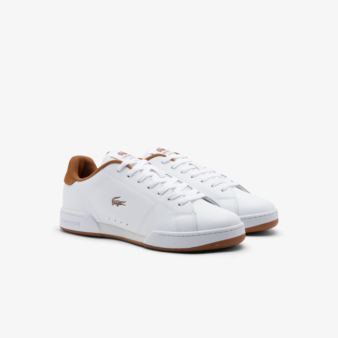 Giày Lacoste Carnaby Cup Leather Nam - Trắng Nâu - hình 2