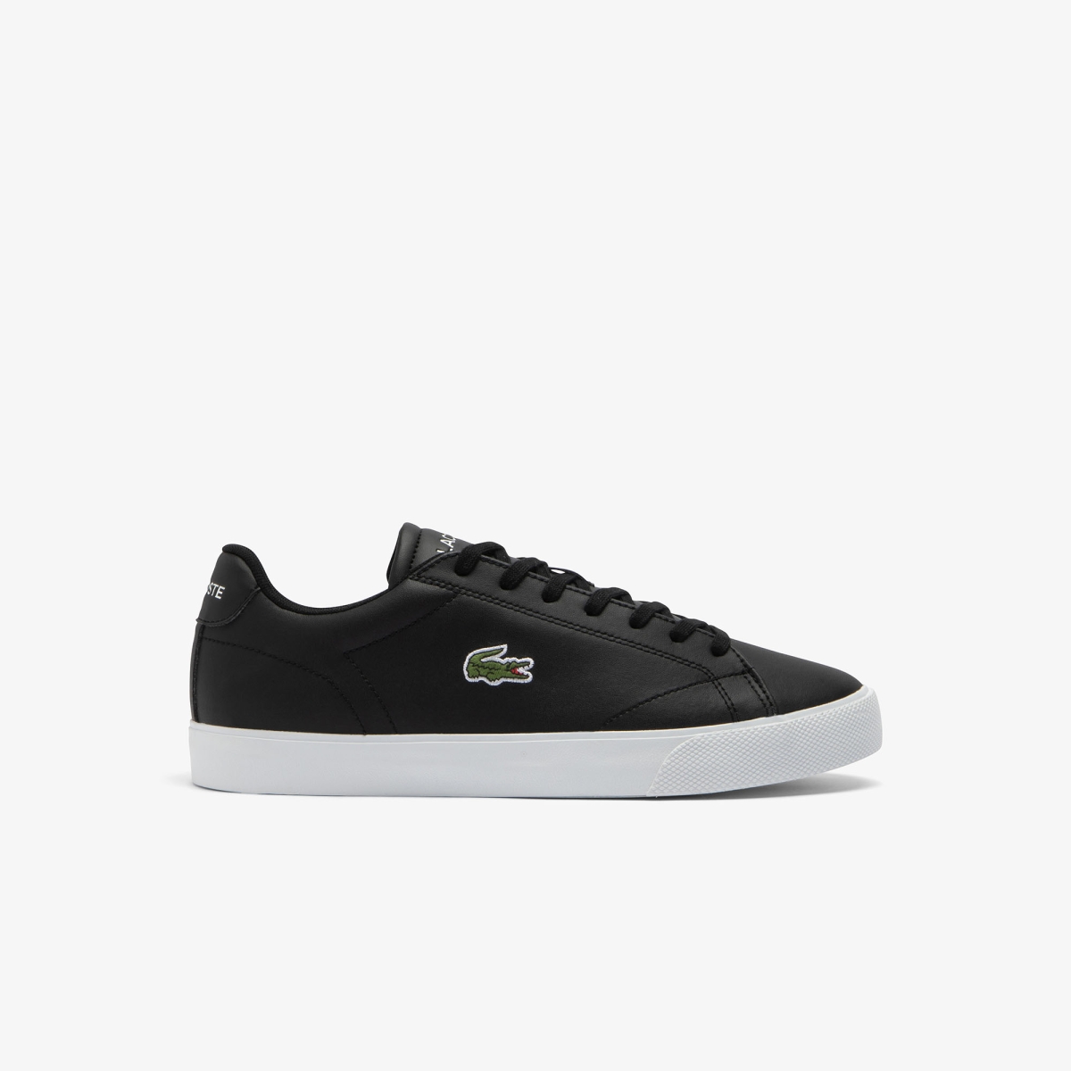 Giày Lacoste Lerond Set Leather Nam - Đen Trắng