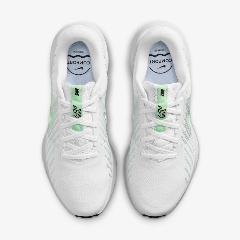 Giày Nike Run Defy Nữ - Trắng Xanh Lá - hình 4