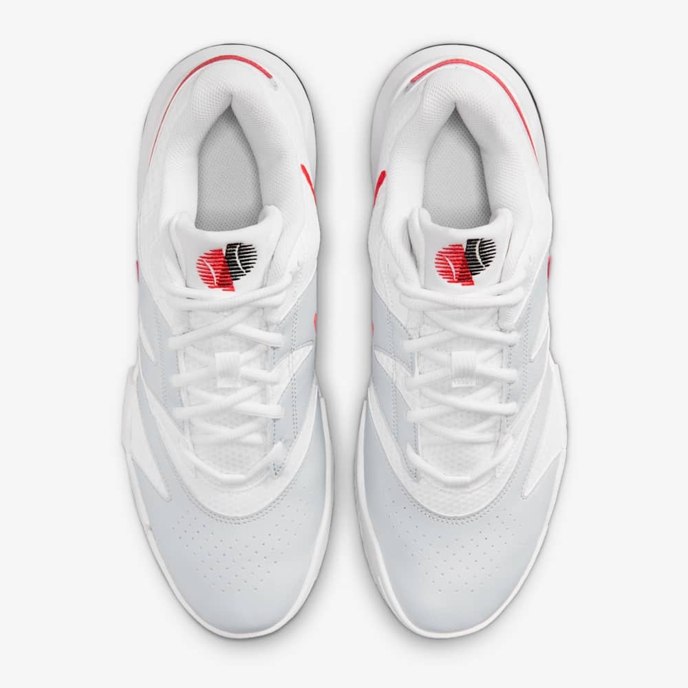 Giày Pickleball Tennis Nike Court Lite 4 Nam - Trắng Xám Đỏ - hình 5