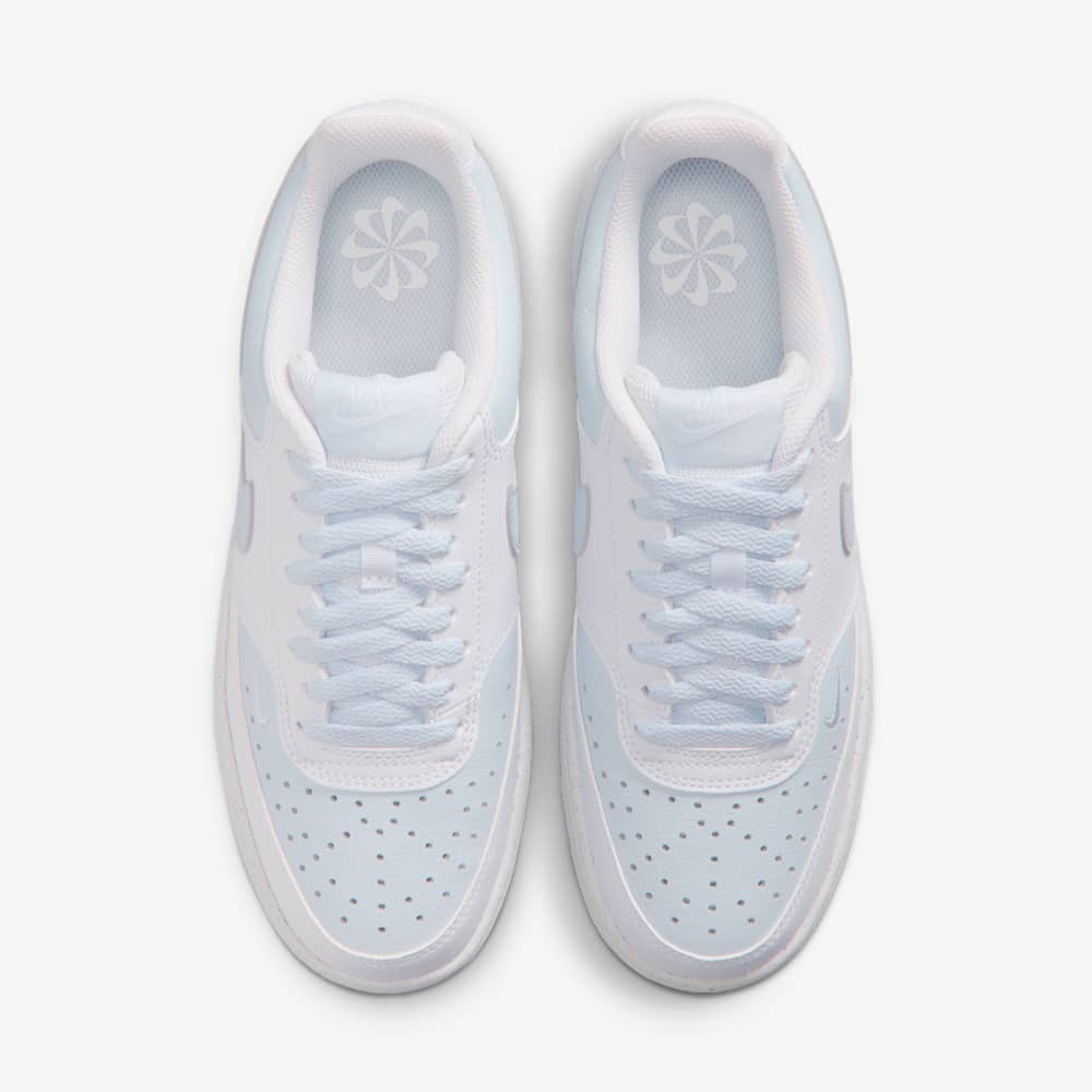 Giày Nike Court Vision Low Nữ - Trắng Xanh - hình 4