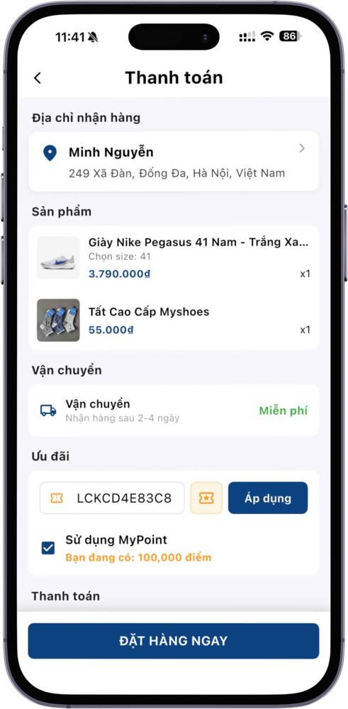 Thanh toán và quản lý đơn hàng