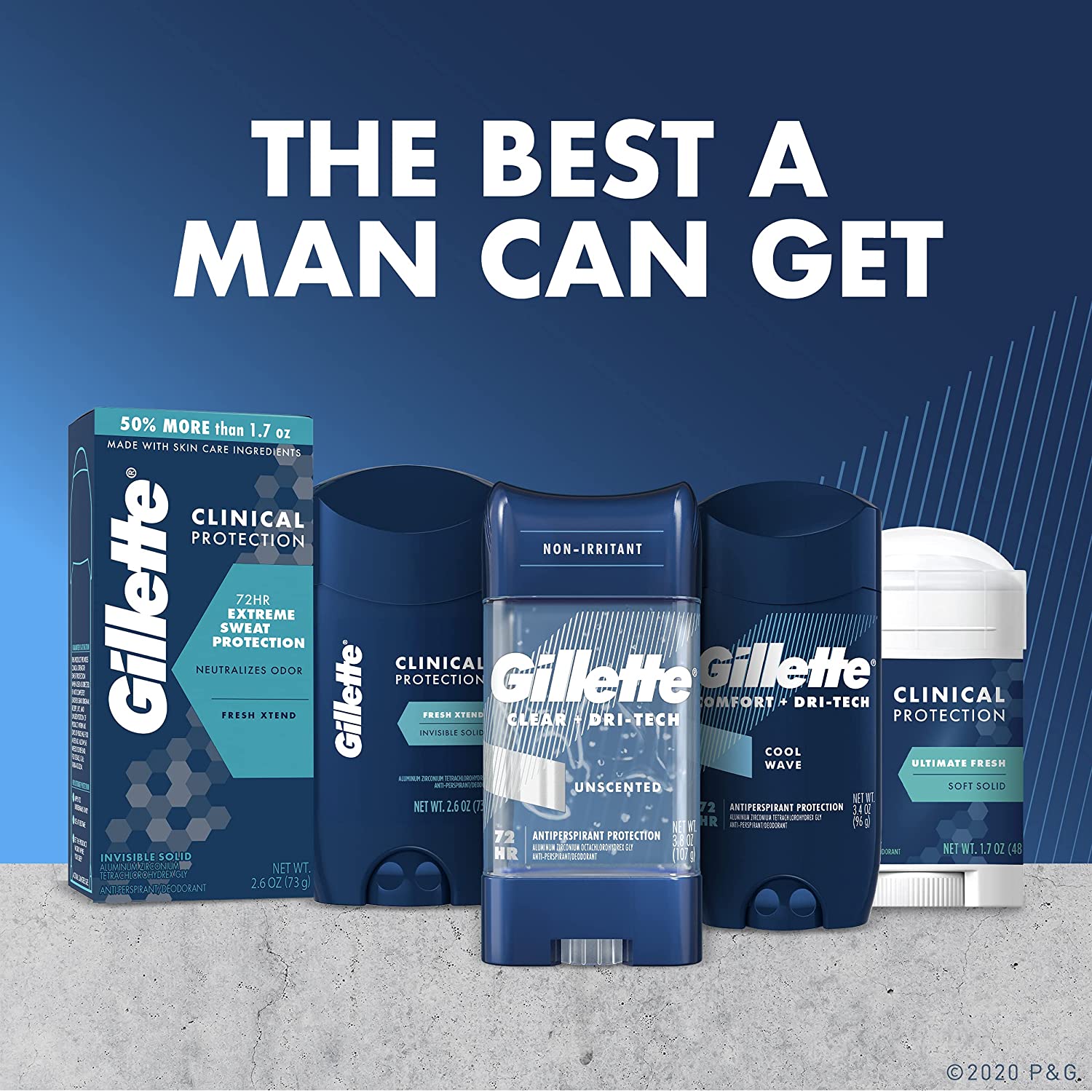 Gillette Clinical Strength Antiperspirant and Deodorant