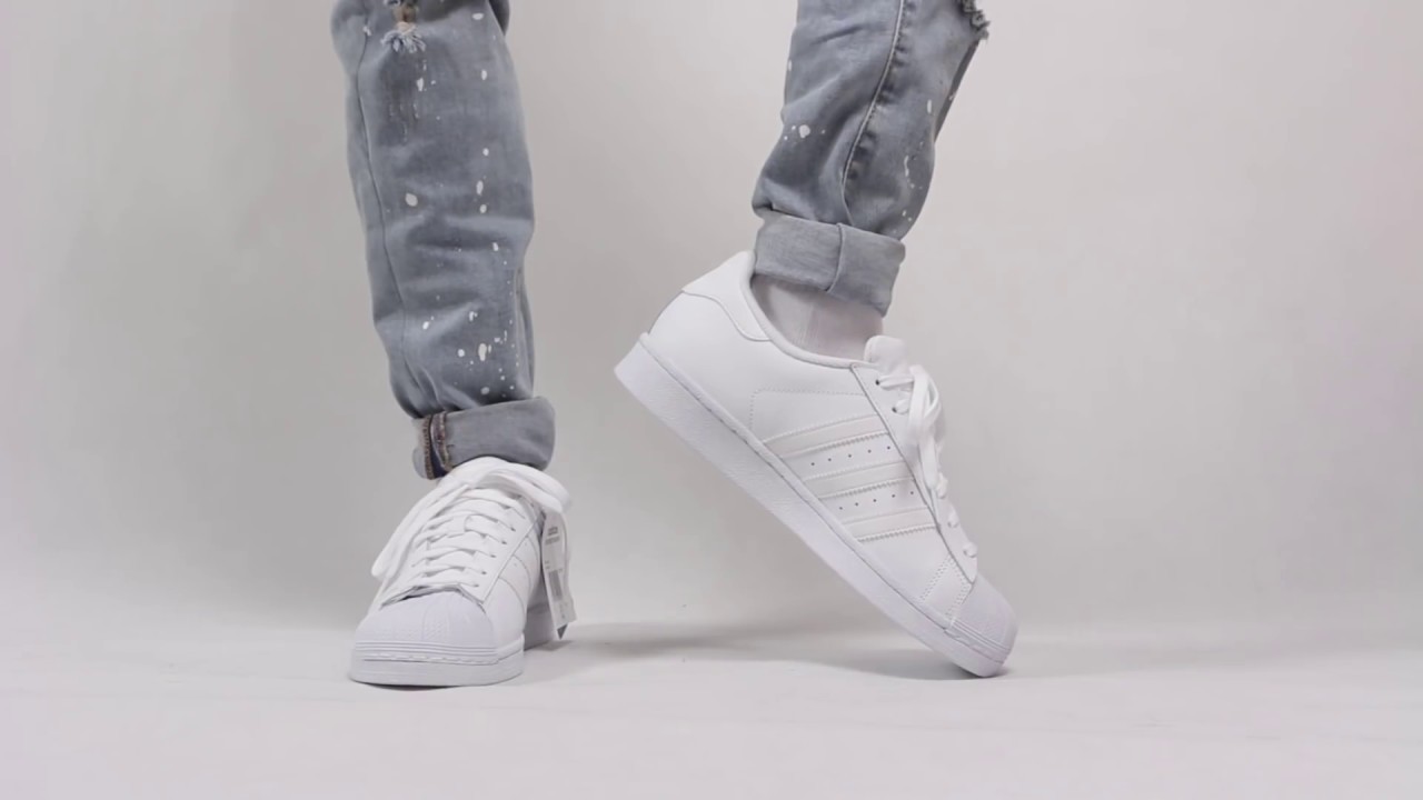 Giày nam Adidas Superstar trắng