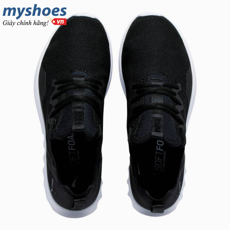 Giày Puma Carson 2 X Knit Nam Đen Trắng - hình 4