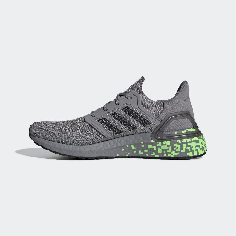 Giày adidas Ultra Boost 20 Nam - Xám Xanh Neon  - hình 6