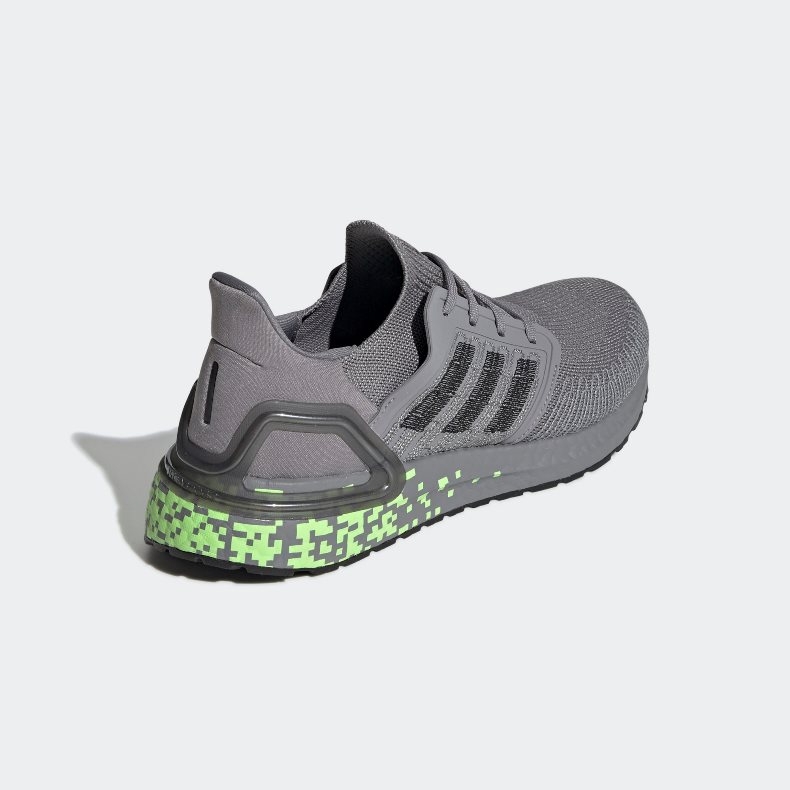 Giày adidas Ultra Boost 20 Nam - Xám Xanh Neon  - hình 4