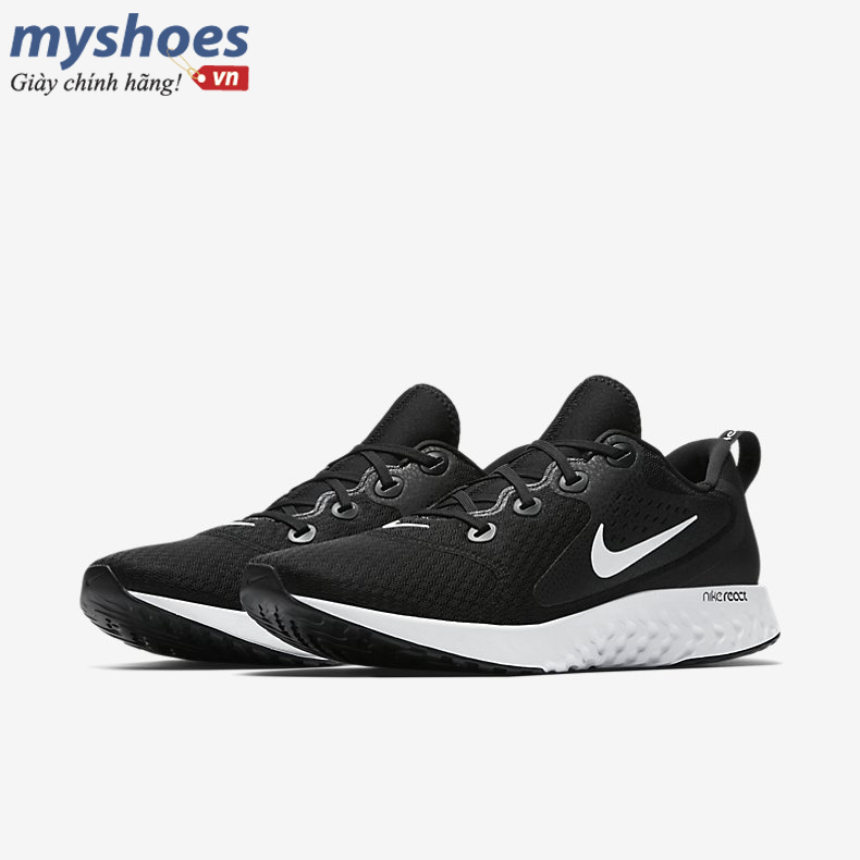Giày Nike Legend React Nam - Đen Trắng - hình 2