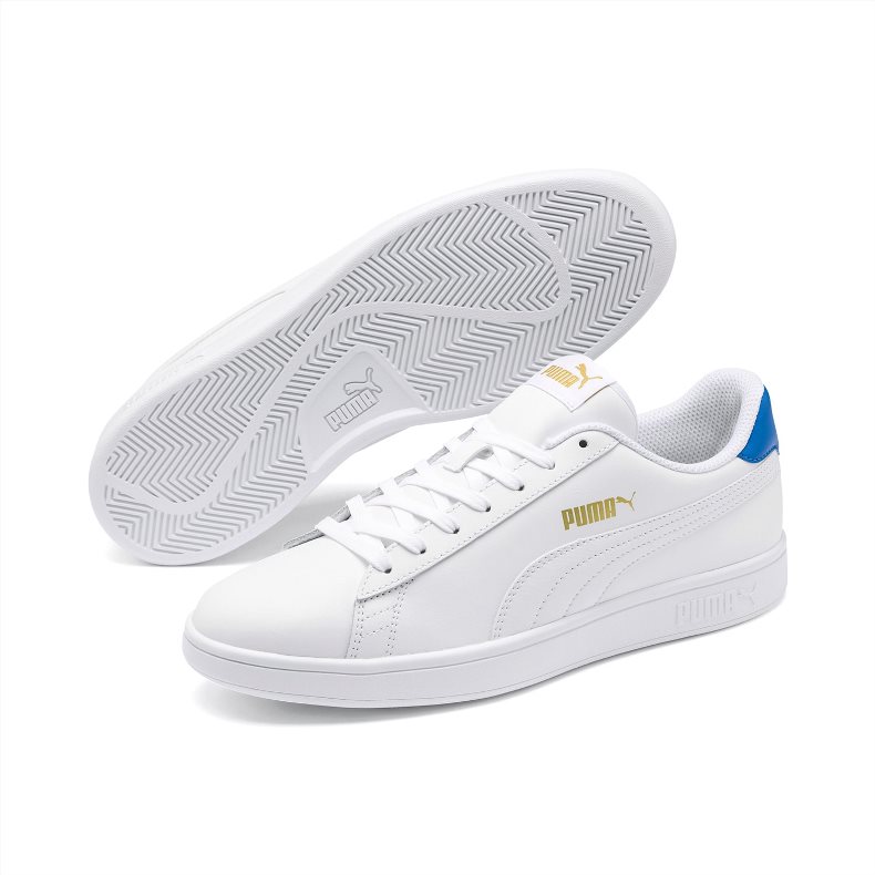 Giày Puma Smash V2 L Nam Trắng Xanh ( Blue) - hình 3