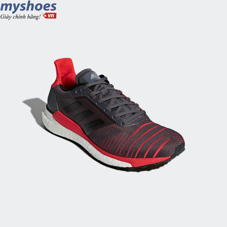 Giày Adidas Solar Glide Boost Nam - Xám Đỏ  - hình 2