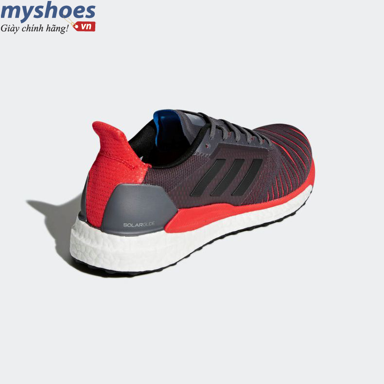 Giày Adidas Solar Glide Boost Nam - Xám Đỏ  - hình 4