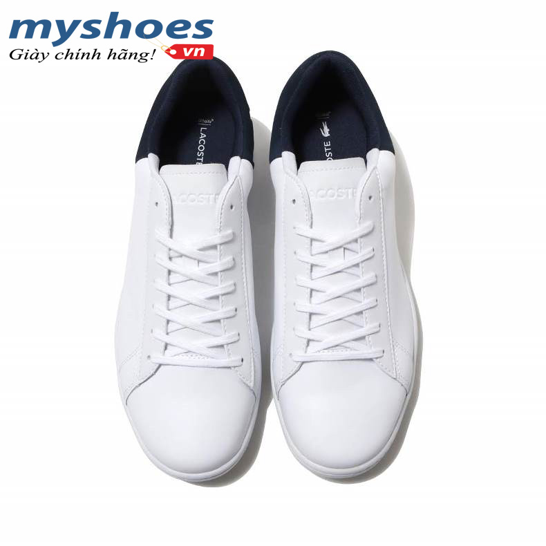 Giày Lacoste Carnaby Evo - Trắng Xanh Navy - hình 6