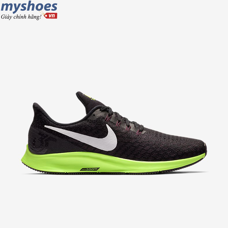 Giày Nike Air Zoom Pegasus 35 Nam - Đen Xanh Lá - hình 6
