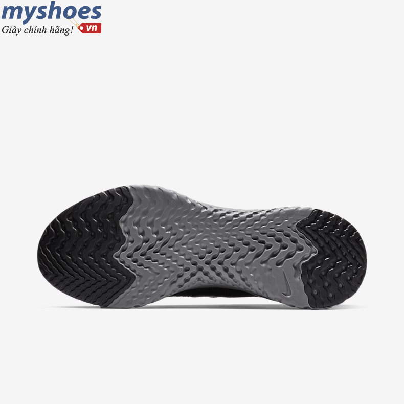 Giày Nike Epic React Flyknit Nam- Đen Bạc  - hình 3