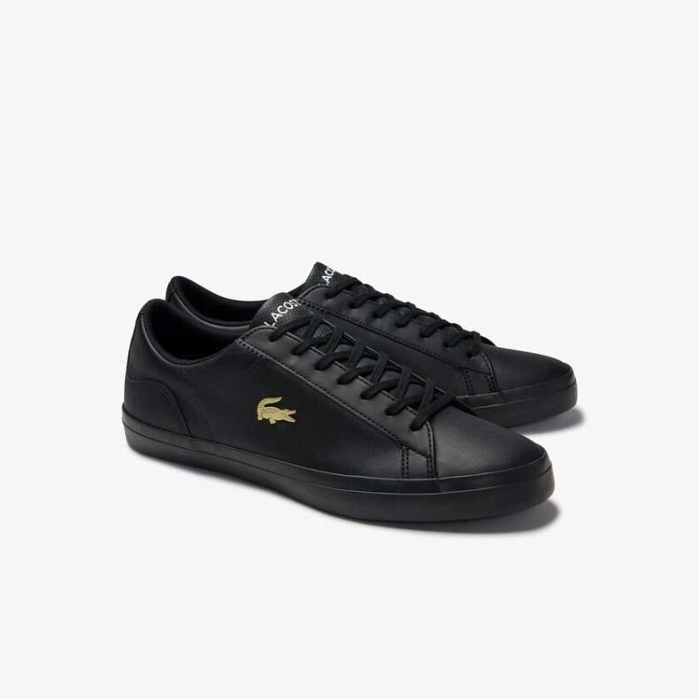 Giày Lacoste Lerond 120 Nam - Đen Vàng - hình 3