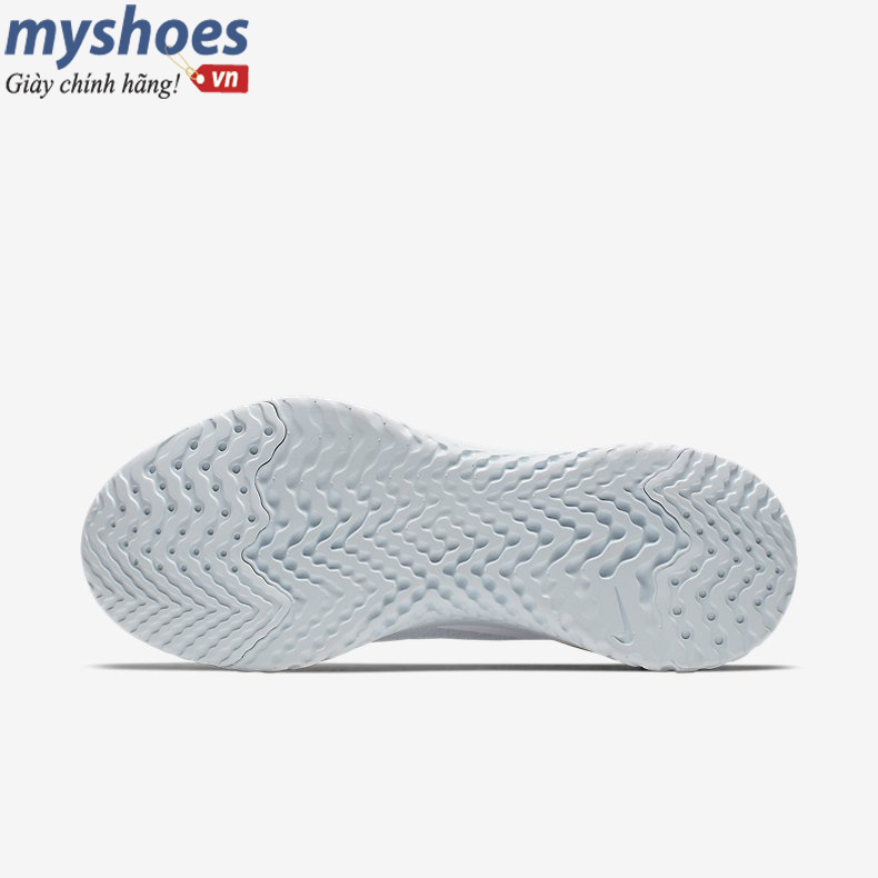 Giày Nike Epic React Flyknit Nữ -Trắng Xanh - hình 4