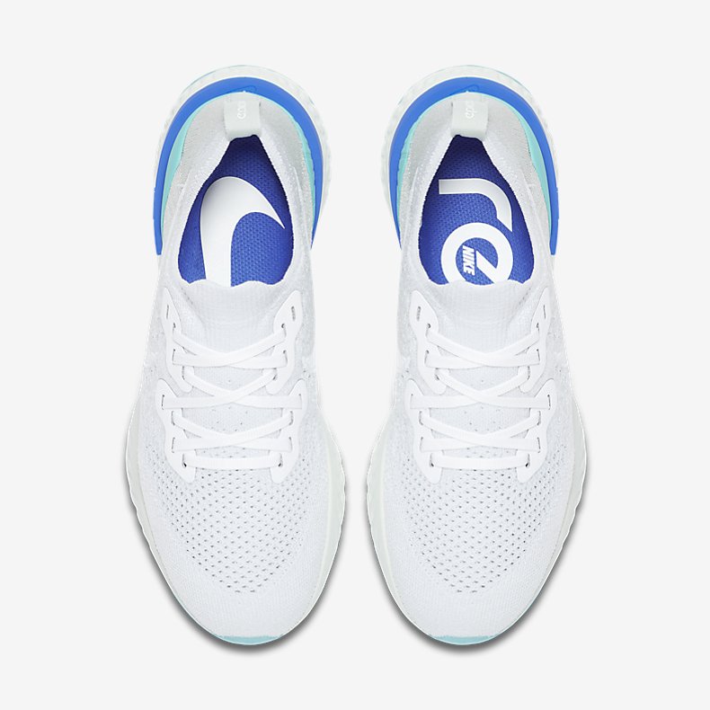 Giày Nike Epic React Flyknit 2 Nữ -Trắng Xanh