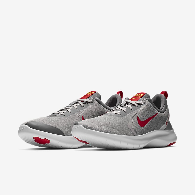 Giày Nike Flex Experience RN 8 Nam Xám Đỏ  - hình 4