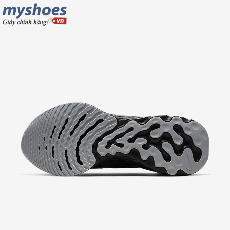 Giày Nike React Infinity Run Flyknit Nam - Đen Xám  - hình 4