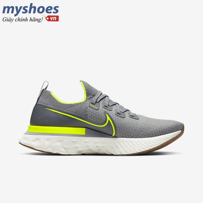 Giày Nike React Infinity Run Flyknit Nam - Xám Xanh